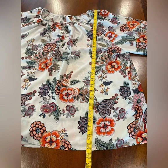 Floral Print Women's Top, by Artisanony, size 1x, UEC - Picture 6 of 6